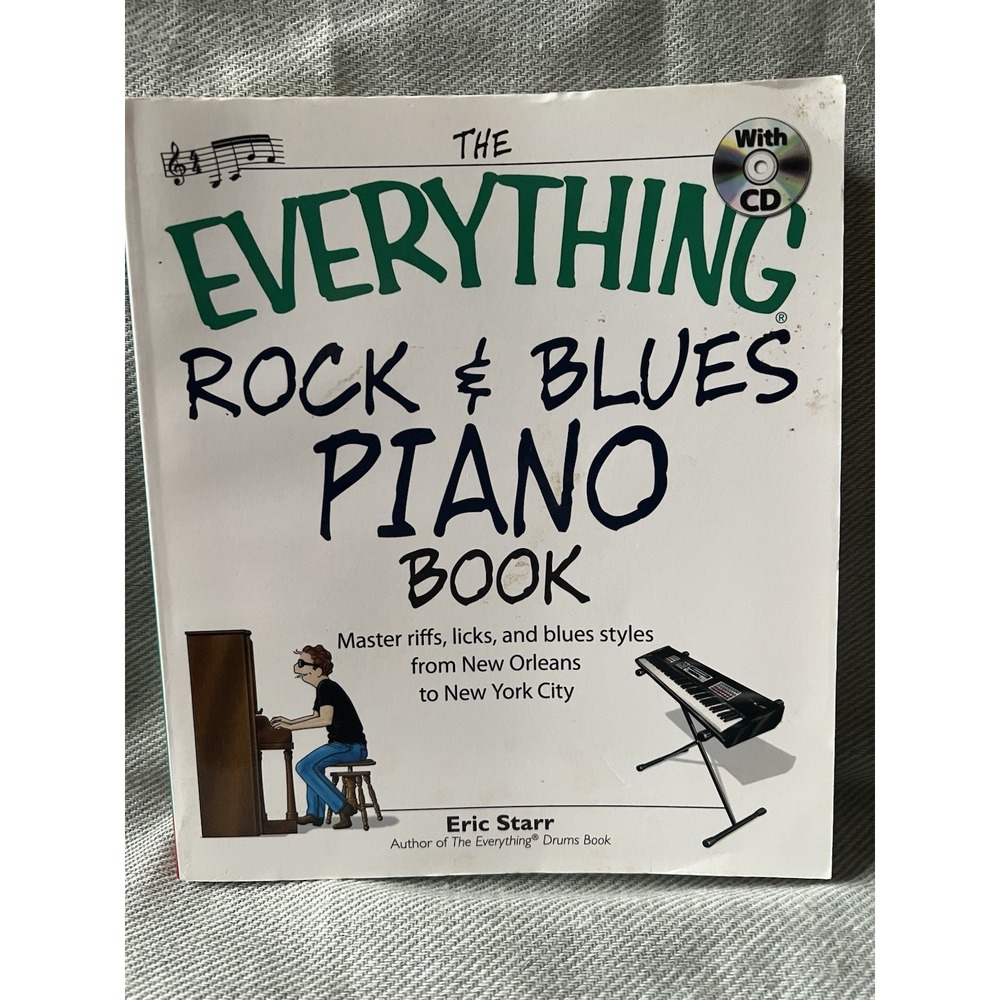 The Everything Rock & Blues Piano Book Eric Starr with Sealed CD Music Guide